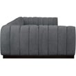 Pemberly Row 7-Piece U-Shaped Contemporary Fabric Modular Sectional in Dark Gray