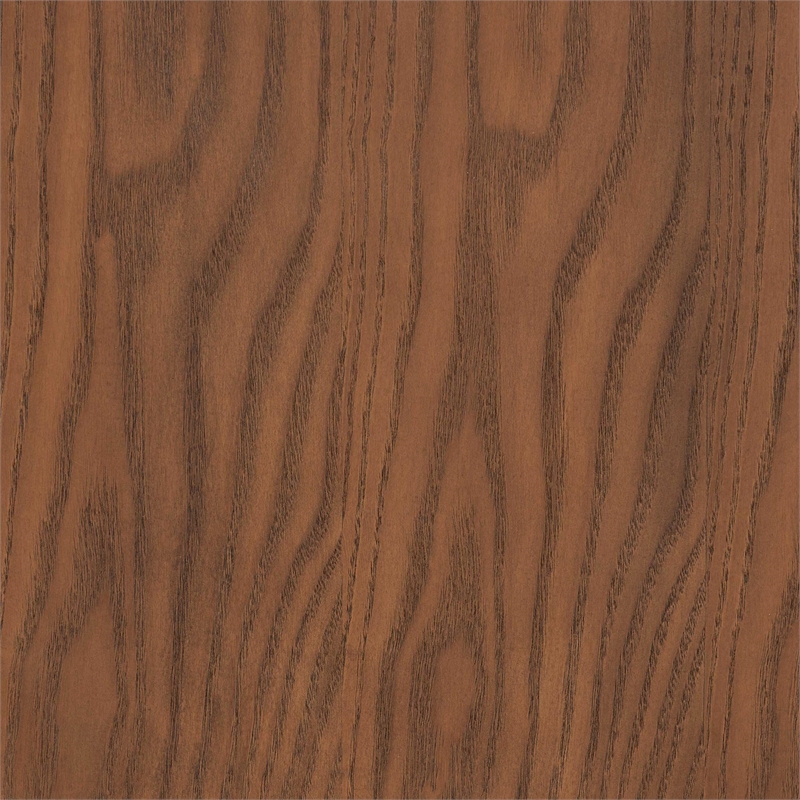 Pemberly Row Walnut Brown Wood and Rattan King Size 5-Piece Bedroom Set