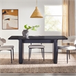 Pemberley Row Wood Veneer Black Dining Table Rectangular Modern 68