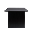 Pemberley Row Wood Veneer Black Dining Table Rectangular Modern 68