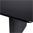 Pemberley Row Wood Veneer Black Dining Table Rectangular Modern 68