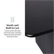 Pemberley Row Wood Veneer Black Dining Table Rectangular Modern 68