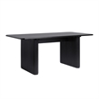 Pemberley Row Wood Veneer Black Dining Table Rectangular Modern 68