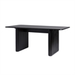 Pemberley Row Wood Veneer Black Dining Table Rectangular Modern 68