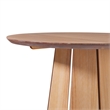 Pemberly Row Wood Pedestal Base Round Top Dining Table - 48 Inch - Cerused White