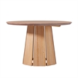 Pemberly Row Wood Pedestal Base Round Top Dining Table - 48 Inch - Cerused White