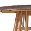 Pemberly Row Slatted Wood Pedestal Base Dining Table - 48 Inch - Cerused White