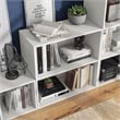 Pemberley Row MDF White Bookcase Rectangular Stackable 23.6