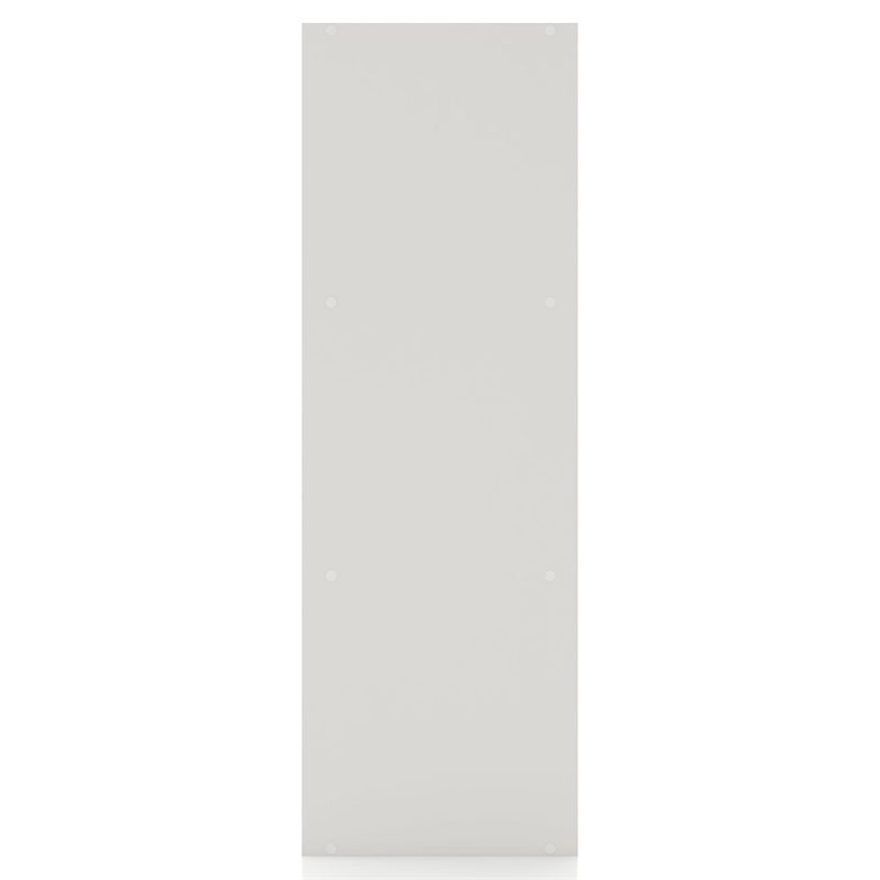 Pemberly Row Modern Stackable Wood 3-Shelf Bookcase in White