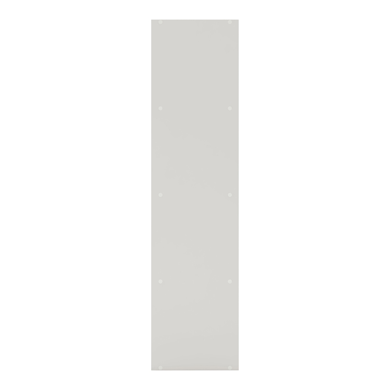 Pemberly Row Modern Stackable Wood 4-Shelf Bookcase in White