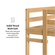 Pemberley Row Solid Wood Natural Pine Bunk Bed Twin Over Twin 77.5