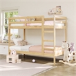 Pemberley Row Solid Wood Natural Pine Bunk Bed Twin Over Twin 77.5