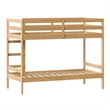 Pemberley Row Solid Wood Natural Pine Bunk Bed Twin Over Twin 77.5