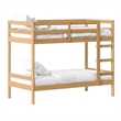 Pemberley Row Solid Wood Natural Pine Bunk Bed Twin Over Twin 77.5