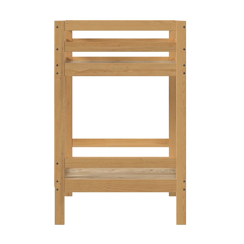 Pemberley Row Solid Wood Natural Pine Bunk Bed Twin Over Twin 77.5