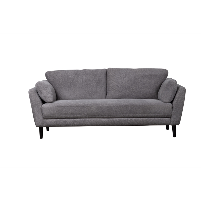 Pemberly Row Modern / Contemporary Boucle Fabric Sofa in Gray