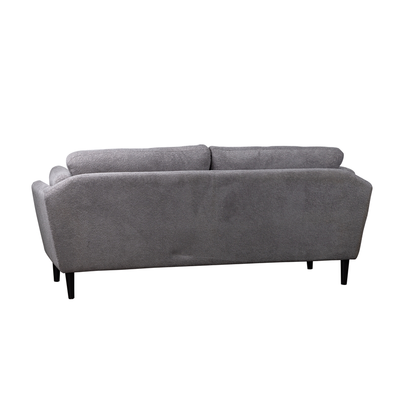 Pemberly Row Modern / Contemporary Boucle Fabric Sofa in Gray