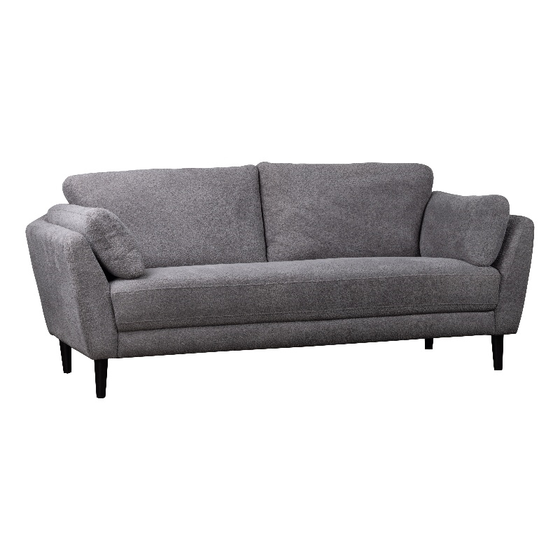 Pemberly Row Modern / Contemporary Boucle Fabric Sofa in Gray