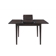 Pemberly Row Solid Wood Butterfly Ext. Counter Table in Gray