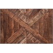 Pemberly Row Contemporary Solid Wood End Table in Brown Finish