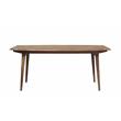 Pemberly Row Modern Solid Sheesham Wood Dining Table in Natural