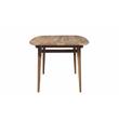 Pemberly Row Modern Solid Sheesham Wood Dining Table in Natural