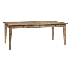 Pemberly Row Traditional Solid Wood Dining Table in Brown Finish