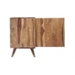 Pemberly Row Modern Solid Sheesham Wood Sideboard in Light Brown
