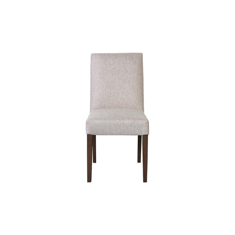 Pemberly Row Contemporary Solid Wood Dining Chair in Cream Finish (Set of 2)