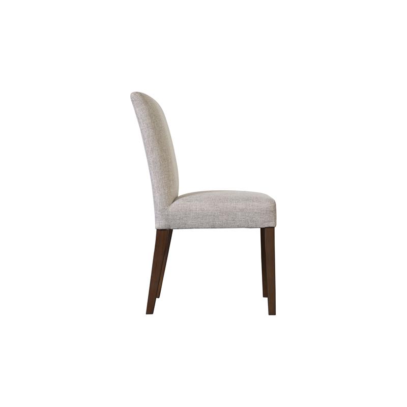 Pemberly Row Contemporary Solid Wood Dining Chair in Cream Finish (Set of 2)