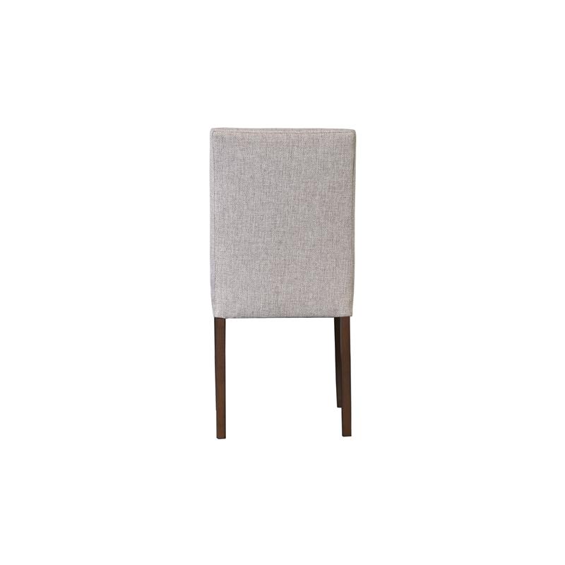 Pemberly Row Contemporary Solid Wood Dining Chair in Cream Finish (Set of 2)