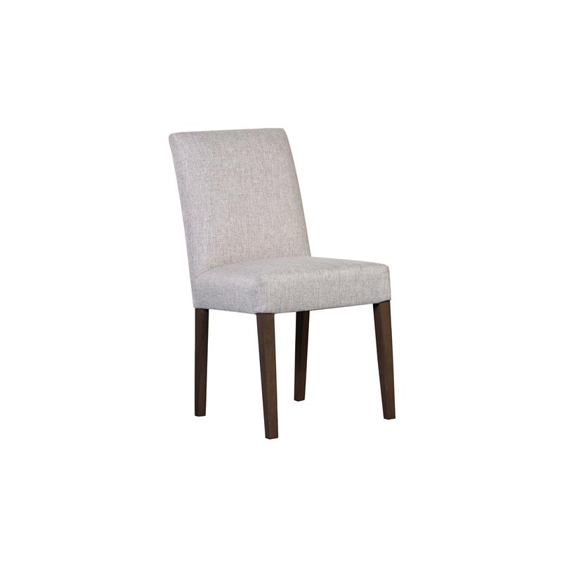 Pemberly Row Contemporary Solid Wood Dining Chair in Cream Finish (Set of 2)