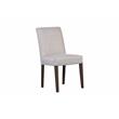 Pemberly Row Contemporary Solid Wood Dining Chair in Cream Finish (Set of 2)