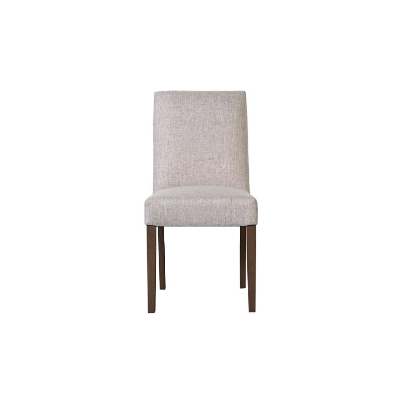 Pemberly Row Contemporary Solid Wood Dining Chair in Cream Finish (Set of 2)