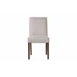 Pemberly Row Contemporary Solid Wood Dining Chair in Cream Finish (Set of 2)