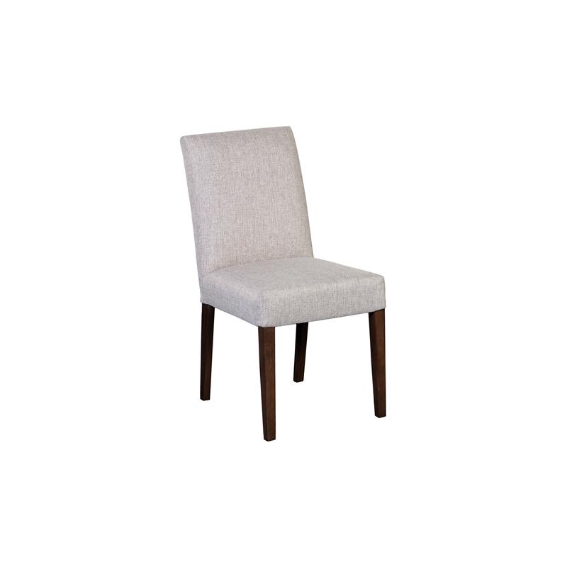 Pemberly Row Contemporary Solid Wood Dining Chair in Cream Finish (Set of 2)