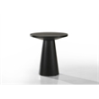 Pemberley Row Wood Ebony Black Coffee, End and Console Table Set Round Natural Wood Grain Variation Unassembled