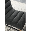 Pemberly Row Modern Dark Gray Boucle Fabric Counter Height Chair