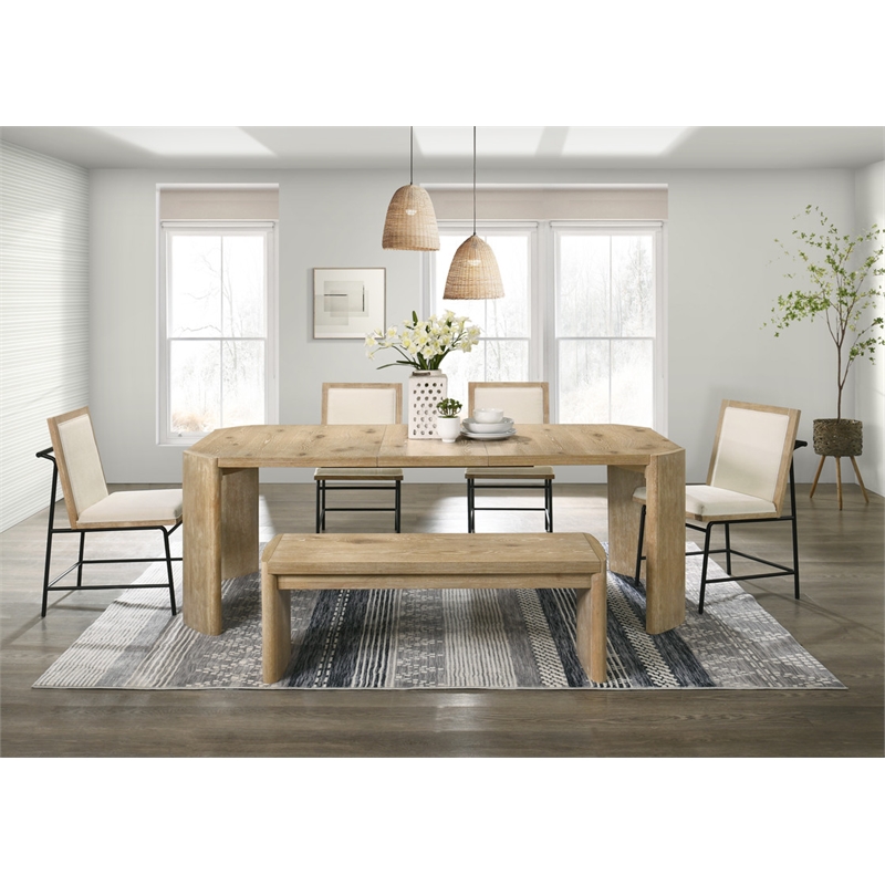 Pemberly Row 6Pc Oak Finish 84