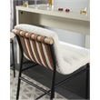 Pemberley Row Boucle Fabric White Counter Height Chair Rectangular Fully Assembled 26.38
