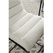 Pemberley Row Boucle Fabric White Counter Height Chair Rectangular Fully Assembled 26.38