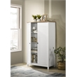 Pemberly Row 2-Door Engineered Wood Storage Cabinet in White