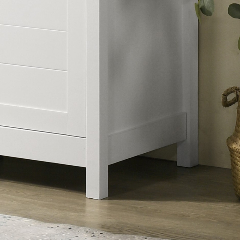 Pemberly Row 2-Door Engineered Wood Storage Cabinet in White