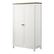 Pemberly Row 2-Door Engineered Wood Storage Cabinet in White