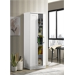 Pemberly Row 2-Door Engineered Wood Storage Cabinet in White
