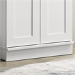 Pemberly Row 2-Door Engineered Wood Storage Cabinet in White