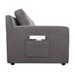 Pemberly Row Gray Fabric 7-Seater U-Shape Sectional Sofa Chaise with Pocket