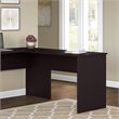 Pemberly Row Engineered Wood 42W Shell Desk Return in Espresso Oak