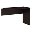 Pemberly Row Engineered Wood 42W Shell Desk Return in Espresso Oak