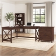 Pemberly Row 60W L Shaped Desk with 2 Drawer Lateral File Cabinet